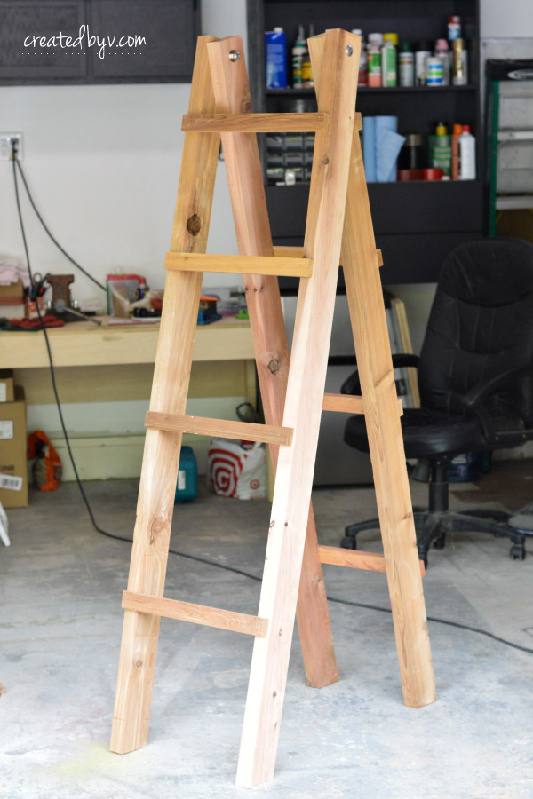 DIY: A-Frame Folding Plant Stand - created by v.